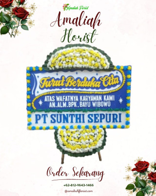 Papan Bunga Duka di Warudoyong