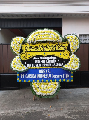 Papan Bunga Duka di Warudoyong